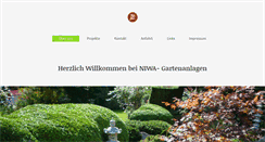 Desktop Screenshot of niwa-gartenanlagen.de