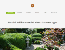 Tablet Screenshot of niwa-gartenanlagen.de